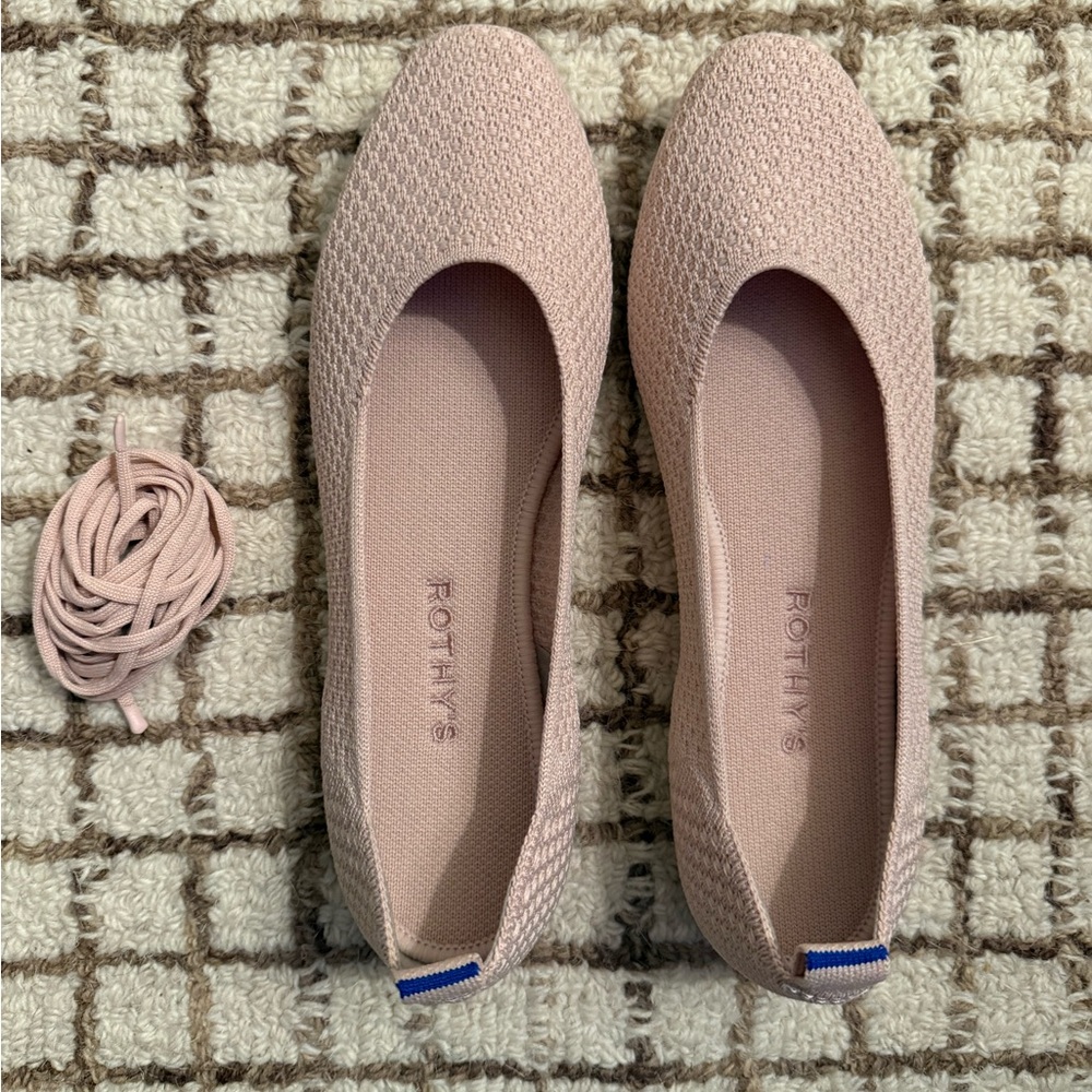 Rothy's Blush Knit Ballet Flats